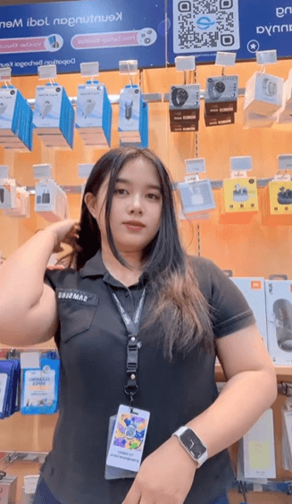 vcs sama penjaga konter hp